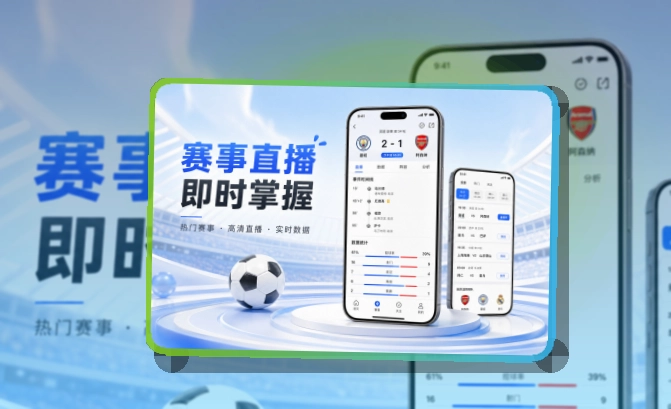 杂志式App介绍 · 比赛日App入口 · 今日赛事打开就看界面展示